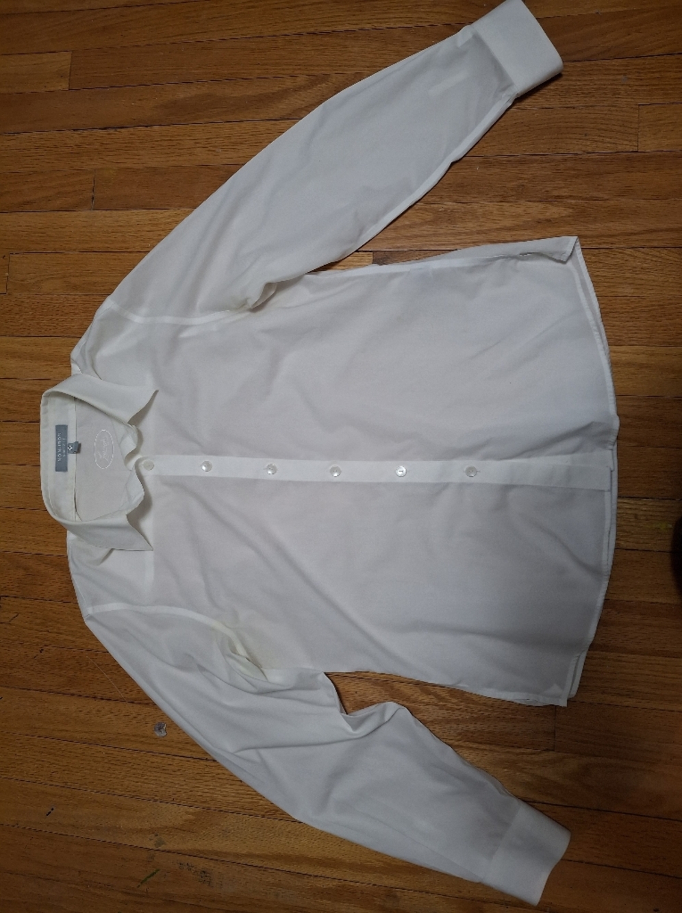 FOXCROFT NON-IRON Wrinkle Free Long Sleeve Button-down Dress Shirt WHITE XL 10
